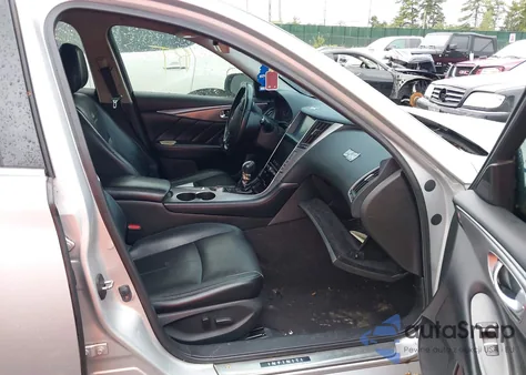 2014 Infiniti Q50 Hybrid Premium z USA, uszkodzony, nr VIN JN1AV7AR0EM700907